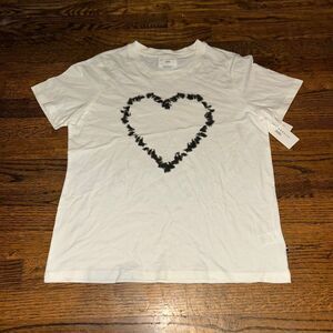 New Sol Angeles White Out Heart Top